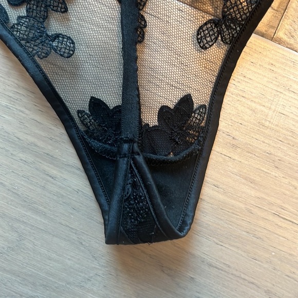 Black mesh bodysuit Victoria Secret Small - Picture 4 of 5